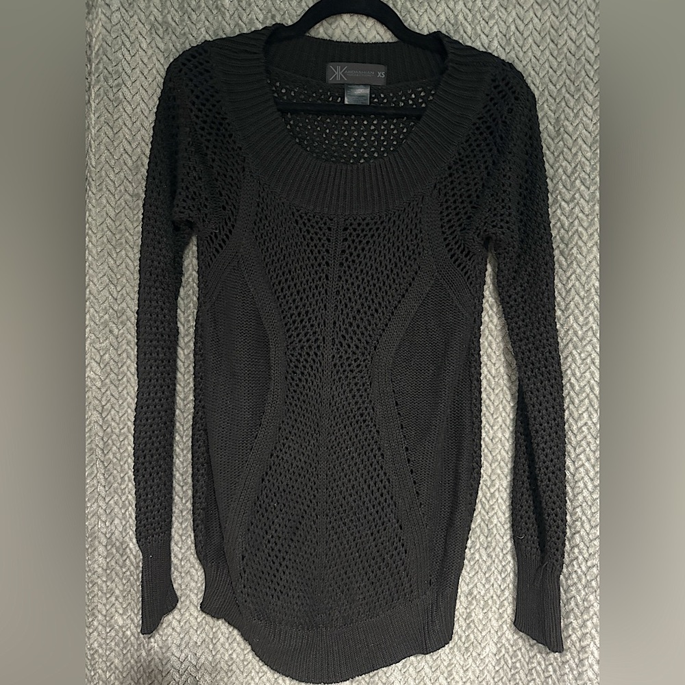 Kardashian Kollection Tunic Sweater - XS - Black